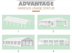 16 X32 Party Tent Heavy Duty Wedding Party Tent Outdoor Patio Tent Outdoor Gazebo Event Shelter 20x40 Party Tent Rental
